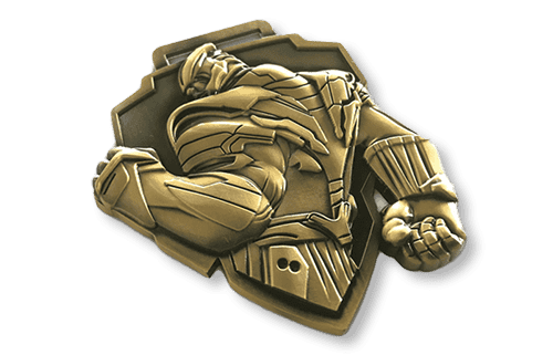 3D-Broschen aus Metall